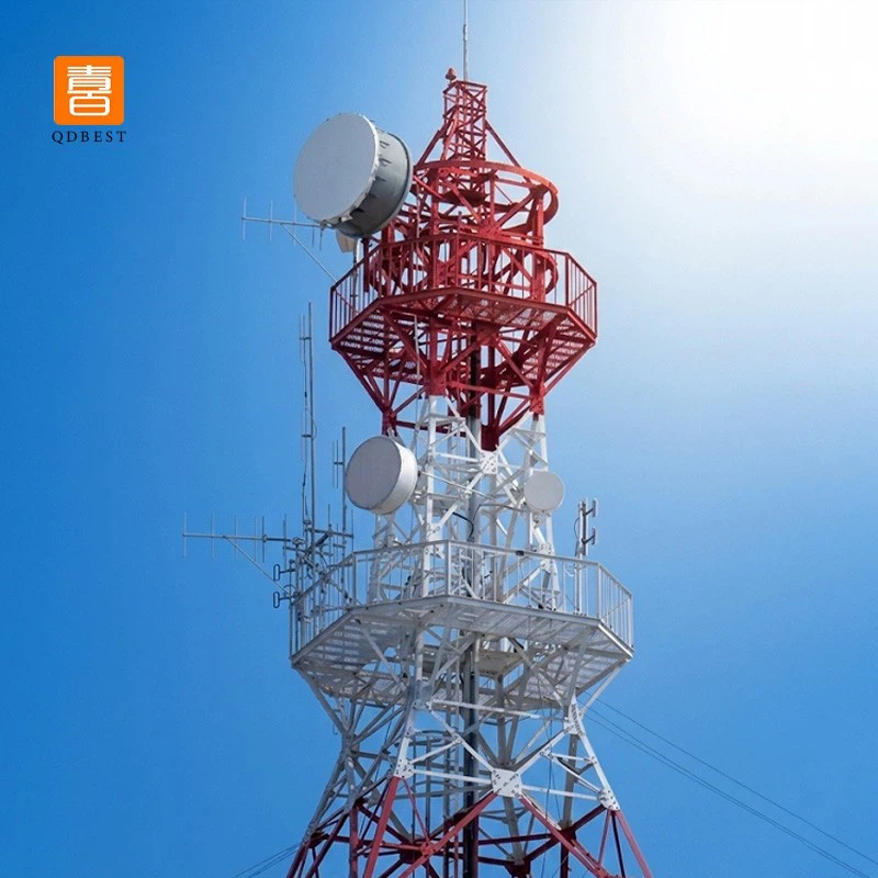 A roof-top telecommunication tower