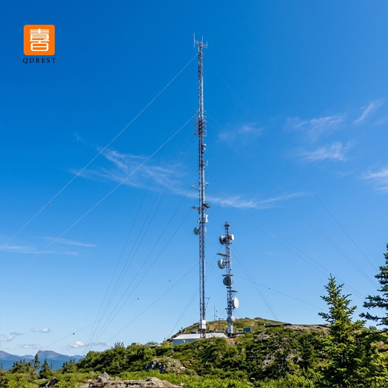 Guyed Wire Steel Tower For Telecom