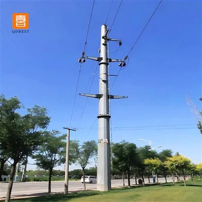 33kV Galvanized Iron Steel Monopole Tower